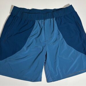 lululemon athletica Two-Tone Blue Athletic Shorts